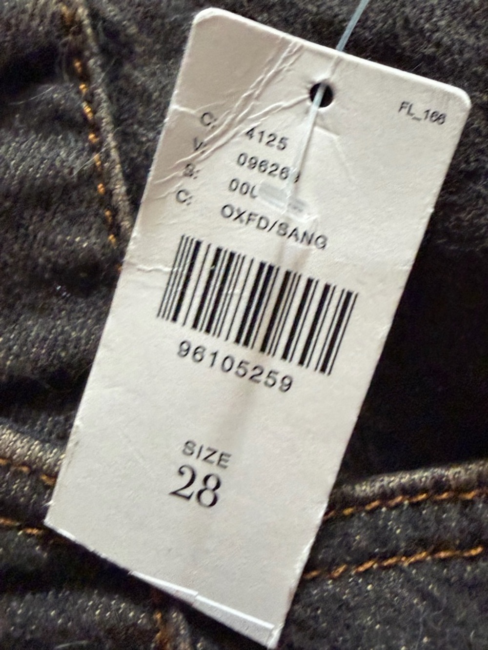 NWT new 28 Anthropologie pilcro seamed long denim jean shorts black gray gold - Picture 14 of 17